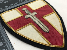 Load image into Gallery viewer, British Army Bullion Embroidered Blazer Badge - 1st Army Group - The Militaria Shop