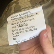 Load image into Gallery viewer, Genuine British Army Warm Weather Jacket MTP Camo IR Treated - 180/96 - The Militaria Shop