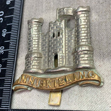 Load image into Gallery viewer, Original WW1 British Army Cap Badge - 6th (Inniskilling) Dragoons - The Militaria Shop