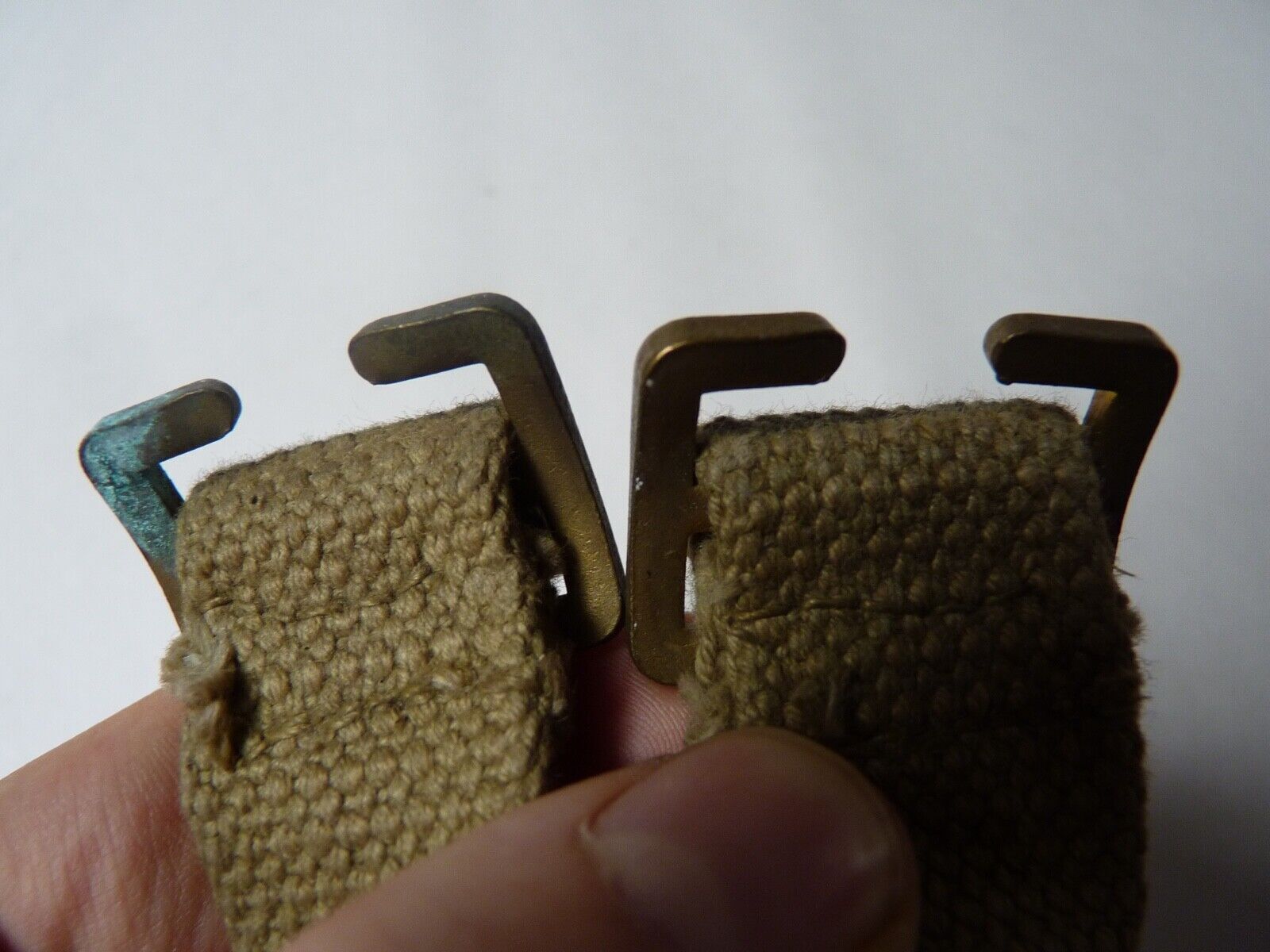 Original WW2 British Army Soldiers Water Bottle Carrier Harness - Dated 1943 - The Militaria Shop