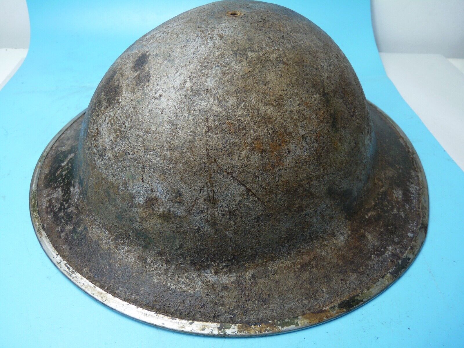 Original WW2 South African Army Mk2 Brodie Helmet - British Style Combat Helmet - The Militaria Shop
