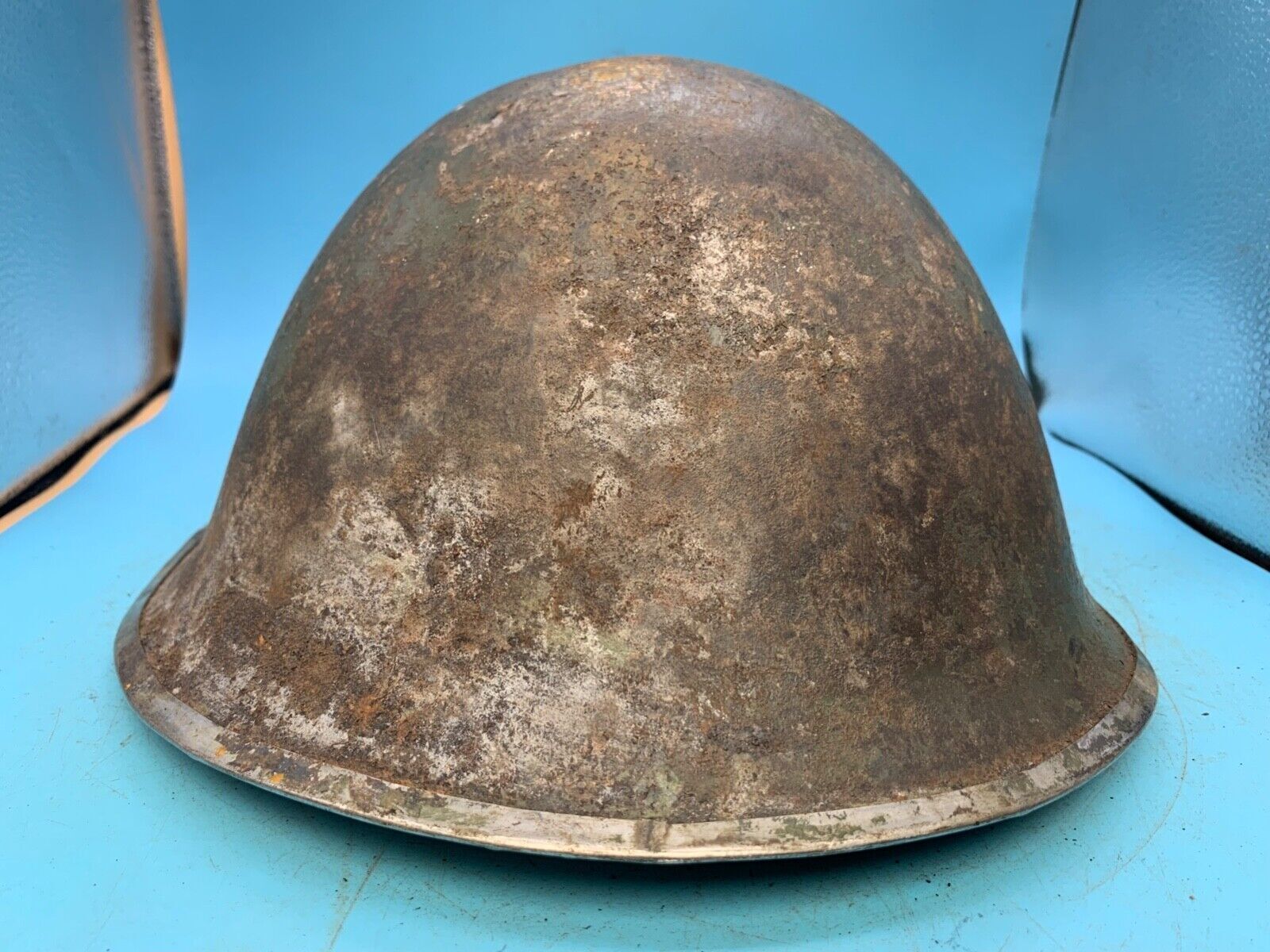 WW2 Mk3 High Rivet Turtle - British / Canadian Army Helmet - Good Original - The Militaria Shop