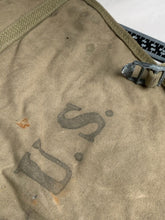 Charger l'image dans la galerie, Original WW2 US Army M1928 Haversack Pack Tail - 1942 Dated - The Militaria Shop