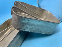 Load image into Gallery viewer, Original WW2 British Army Soldiers Mess Tin Set - Two Piece - Fold Out Handles - The Militaria Shop