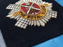 Load image into Gallery viewer, British Army Bullion Embroidered Blazer Badge - The Royal Scots - The Militaria Shop