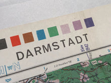 Load image into Gallery viewer, Original WW2 British Army / RAF Maps of Germany - Darmstadt - The Militaria Shop