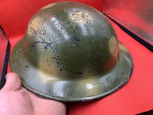 Load image into Gallery viewer, Genuine WW2 British Army Helmet - Repainted for Reenactment - The Militaria Shop