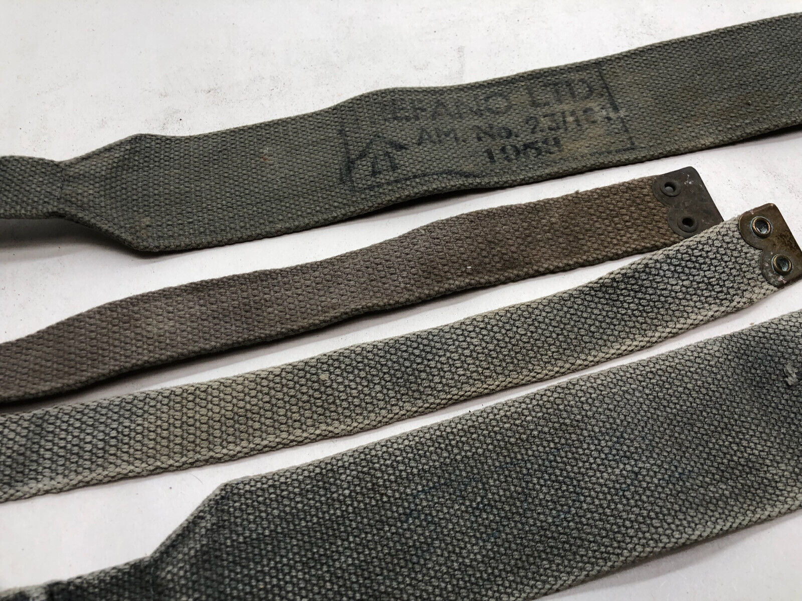 Original WW2 British Royal Air Force Blue 37 Pattern L Strap Set - The Militaria Shop
