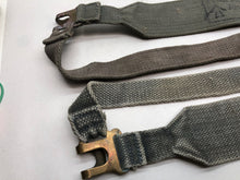 Load image into Gallery viewer, Original WW2 British Royal Air Force Blue 37 Pattern L Strap Set - The Militaria Shop