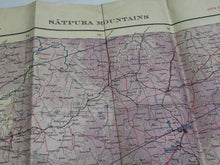 Load image into Gallery viewer, Original WW2 British Army / RAF Map - Satpura Mountains - The Militaria Shop