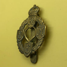 Load image into Gallery viewer, Original WW2 British Army Cap Badge - Royal Electrical & Mechanical Engineer - The Militaria Shop