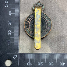 Load image into Gallery viewer, Original WW2 7th Queen's Own Hussars British Army Cap Badge - The Militaria Shop