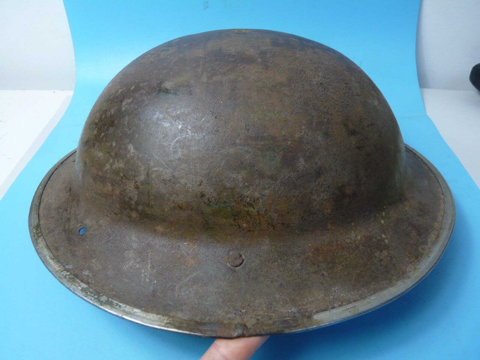 Original WW2 South African Army Mk2 Brodie Helmet - British Style Combat Helmet - The Militaria Shop