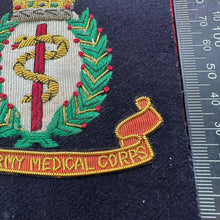 Load image into Gallery viewer, British Army Bullion Embroidered Blazer Badge - RAMC Royal Army Medical Corps - The Militaria Shop