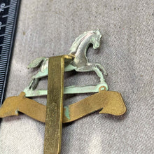 Load image into Gallery viewer, Original WW2 British Army Cap Badge - 3rd The King's Own Hussars - The Militaria Shop