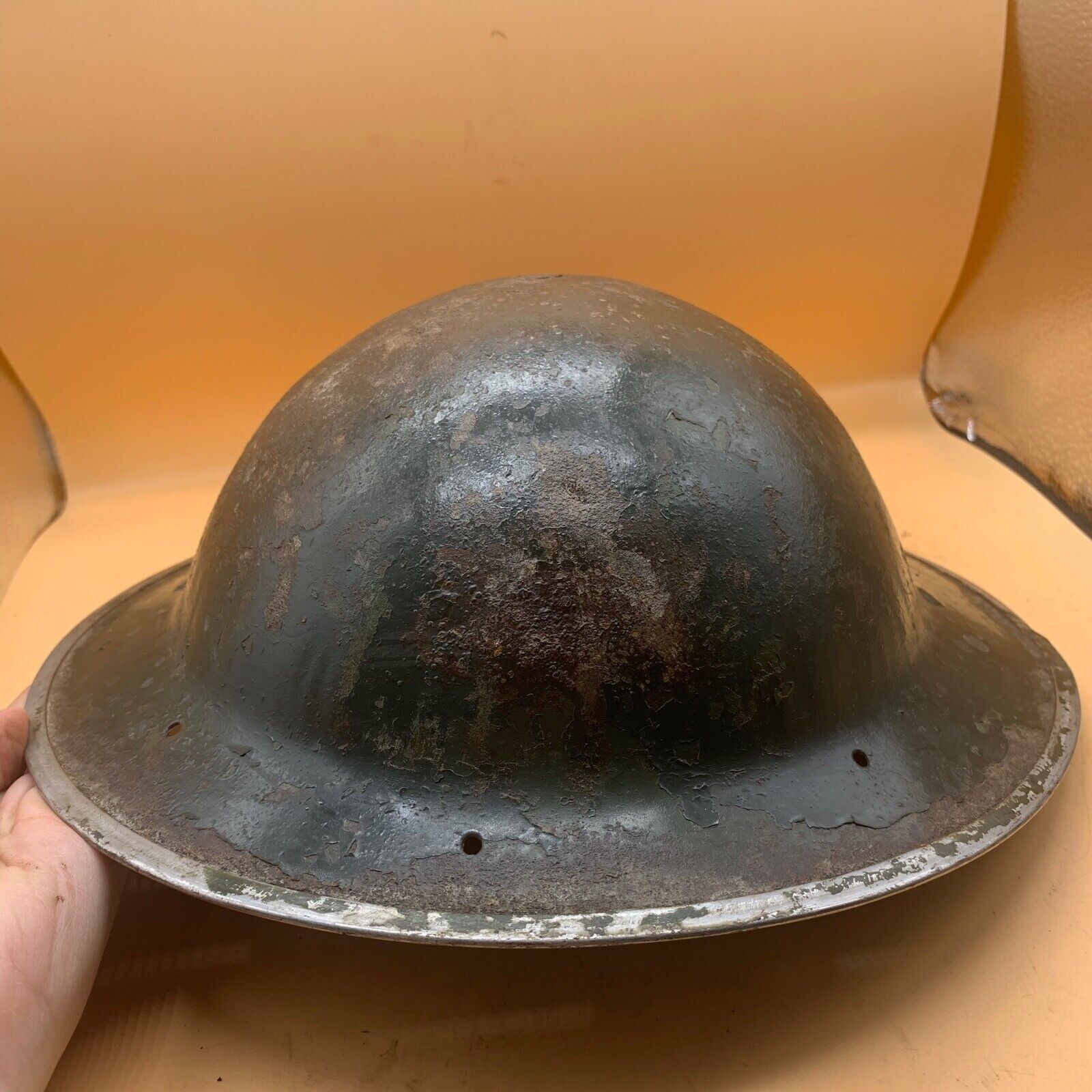 Original WW2 South African Army Mk2 Brodie Helmet - British Style Combat Helmet - The Militaria Shop