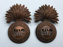 Charger l'image dans la galerie, British Army 102nd Regiment of Foot (Royal Madras Fusiliers) Victorian Cap Badge - The Militaria Shop