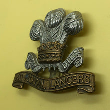 Load image into Gallery viewer, Original WW2 British Army Cap Badge - 12th (Prince Of Wales's Royal) Lancer - The Militaria Shop