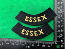 Load image into Gallery viewer, Original WW2 British Home Front Civil Defence Essex Shoulder Titles - The Militaria Shop