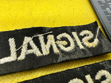 Load image into Gallery viewer, Original WW2 British Home Front Civil Defence Signal Shoulder Titles - The Militaria Shop