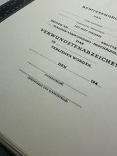 Load image into Gallery viewer, WW2 German Army Wound Badge Certificate - Nice Reproduction - The Militaria Shop