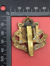 Load image into Gallery viewer, Original WW2 British Army Easy Surrey Regiment Cap Badge - The Militaria Shop