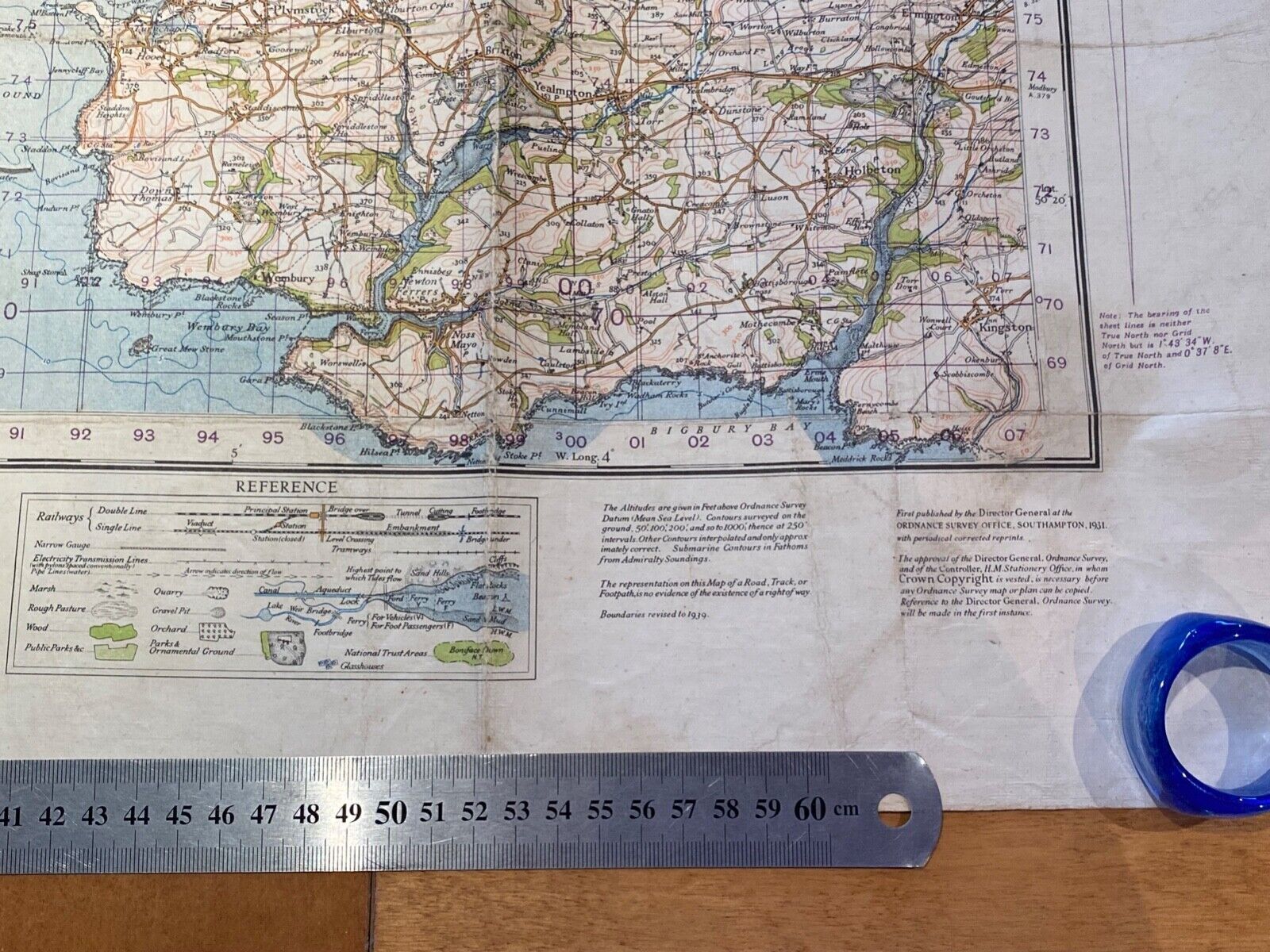 WW2 1940 British Army General Staff - War Office Army Map of PLYMOUTH. - The Militaria Shop