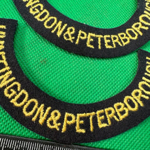 Load image into Gallery viewer, Original WW2 British Home Front Civil Defence Huntingdon & Peter Shoulder Ti - The Militaria Shop