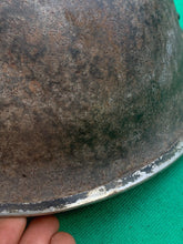 Load image into Gallery viewer, Original WW2 British Army / Canadian Army Mk3 Turtle Combat Helmet - The Militaria Shop