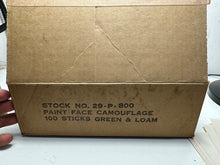 Load image into Gallery viewer, Original WW2 US Army / Airborne Green & Loam Face Paint - Unissued out of Bo - The Militaria Shop