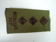 Charger l'image dans la galerie, Mercian ACF OD Green Rank Slides / Epaulette Pair Genuine British Army - NEW - The Militaria Shop