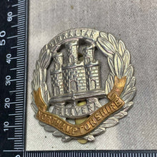 Load image into Gallery viewer, Original WW2 British Army Cap Badge - Northamptonshire Regiment - The Militaria Shop