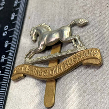 Load image into Gallery viewer, Original WW2 British Army Cap Badge - 3rd The King's Own Hussars - The Militaria Shop