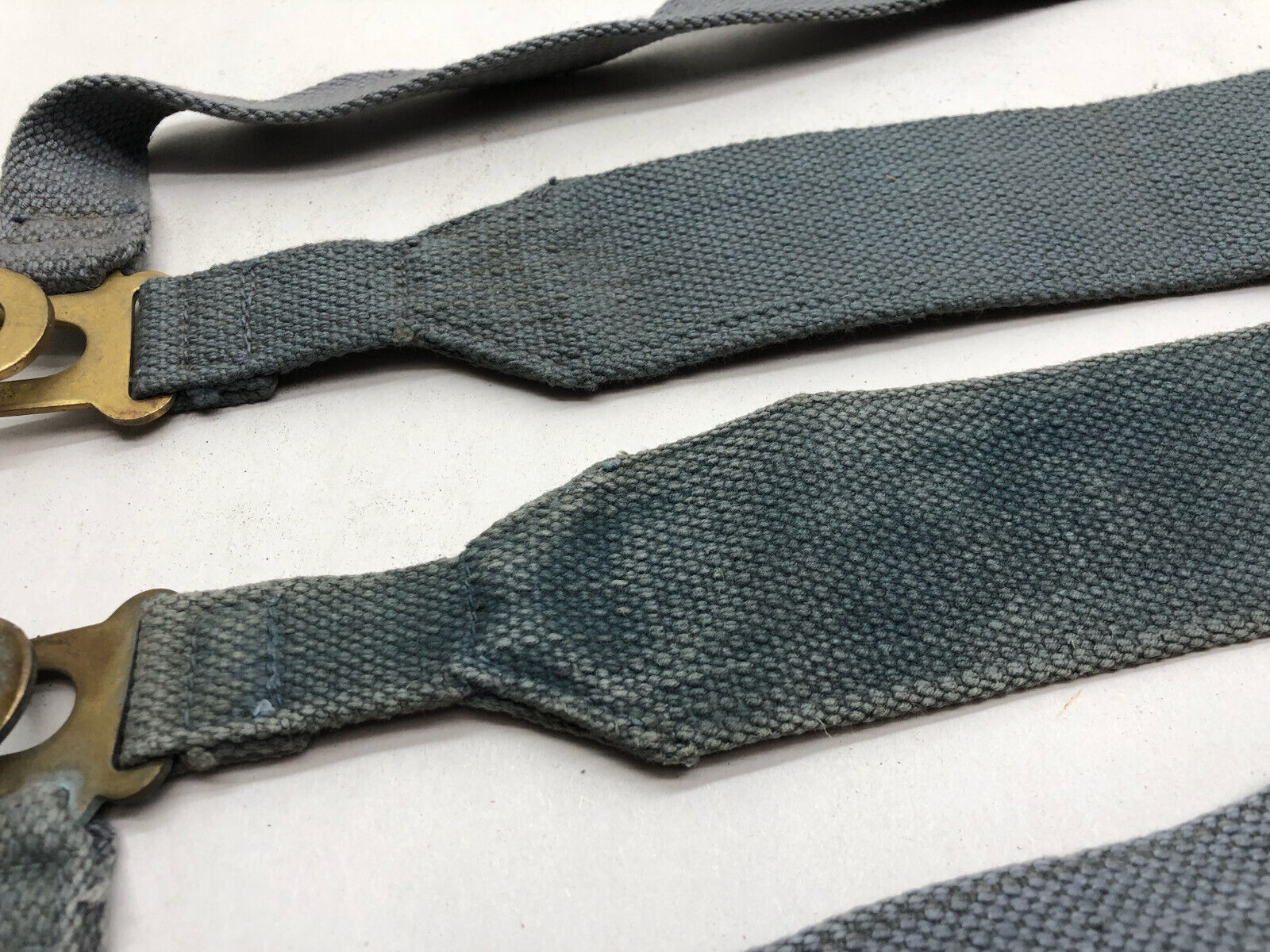 Original WW2 British Royal Air Force Blue 37 Pattern L Strap Set - The Militaria Shop