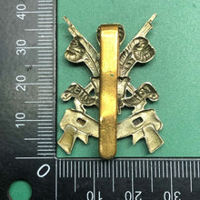 Load image into Gallery viewer, Original WW2 British Army 3rd Carabiniers Regiment Cap Badge - The Militaria Shop