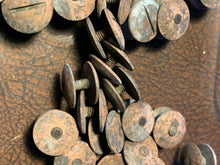 Load image into Gallery viewer, WW2 British Army Brodie / Turtle Mk1/2/3/4 Helmet Brass Dome Screw & Nut Set - The Militaria Shop