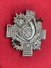 Load image into Gallery viewer, Original WW1 / WW2 British Army Highland Light Infantry Cap Badge - The Militaria Shop