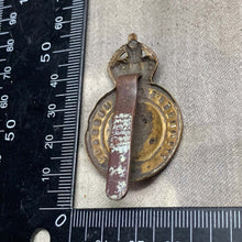 Load image into Gallery viewer, Original WW2 7th Queen's Own Hussars British Army Cap Badge - The Militaria Shop