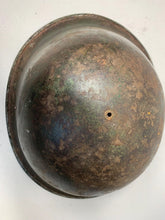 Load image into Gallery viewer, Mk3 Canadian / British Army Original WW2 Turtle Helmet High Rivet - The Militaria Shop