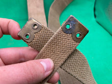 Load image into Gallery viewer, Original WW2 Pattern British Army L Straps Pair - 37 Pattern Webbing Haversack - The Militaria Shop