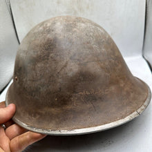Load image into Gallery viewer, Mk3 Canadian / British Army Original WW2 Turtle Helmet High Rivet - The Militaria Shop