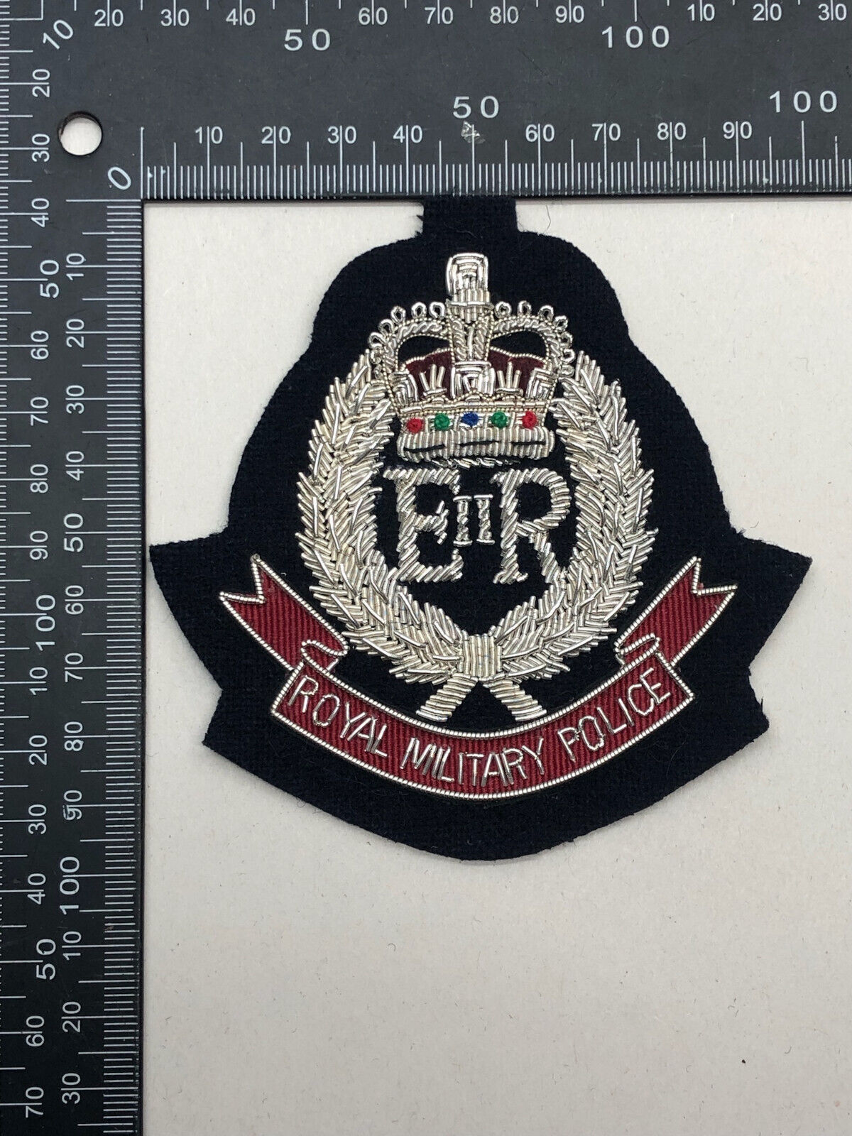 British Army Bullion Embroidered Blazer Badge - Royal Military Police - The Militaria Shop