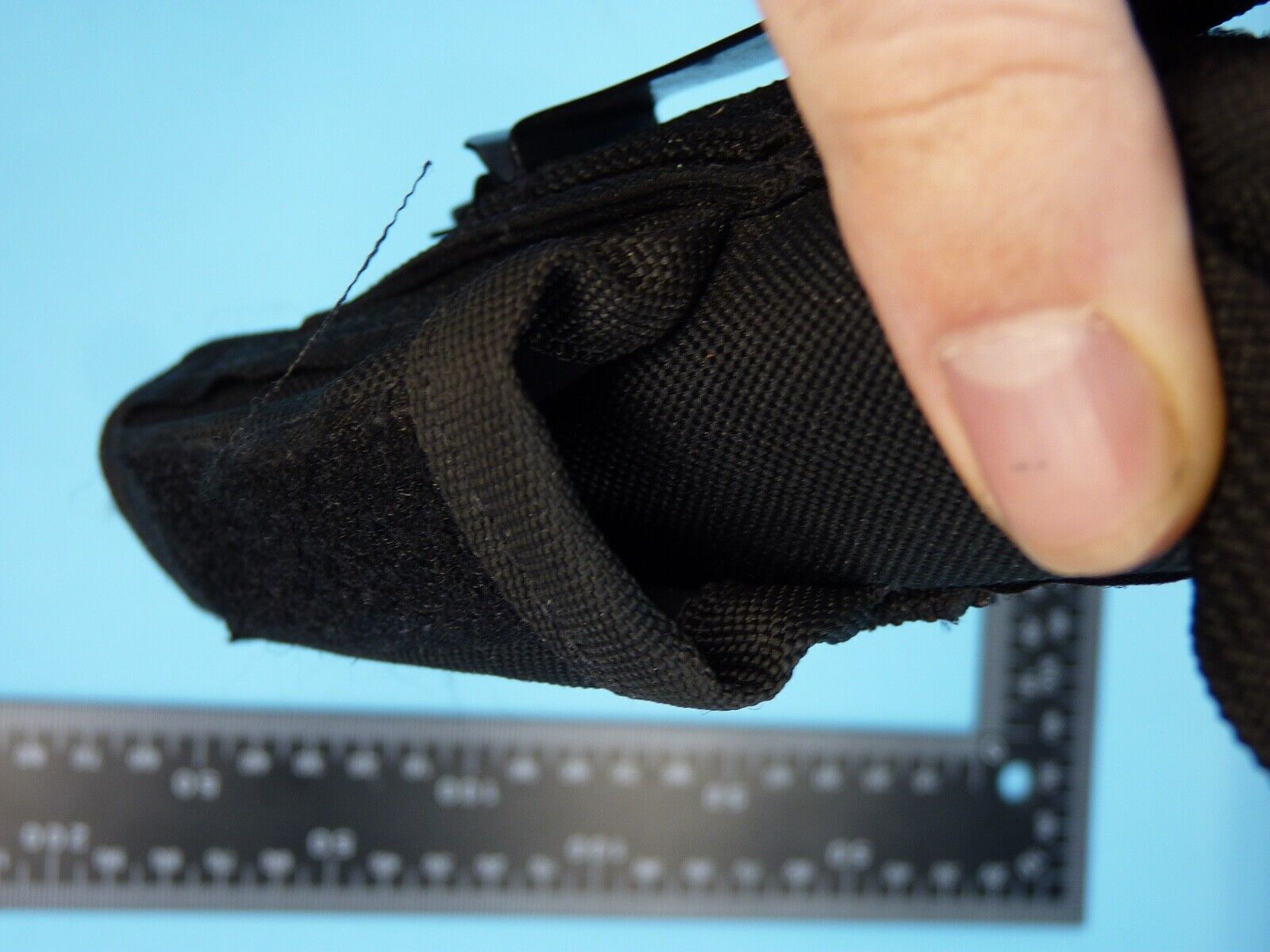 Black Fabric Tactical Belt Mounted Pistol Holster - Front Line - The Militaria Shop