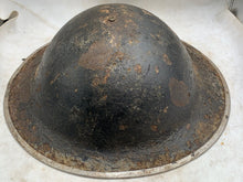Load image into Gallery viewer, Original WW2 Combat Helmet - British / South African Army Mk2 Brodie Helmet - The Militaria Shop