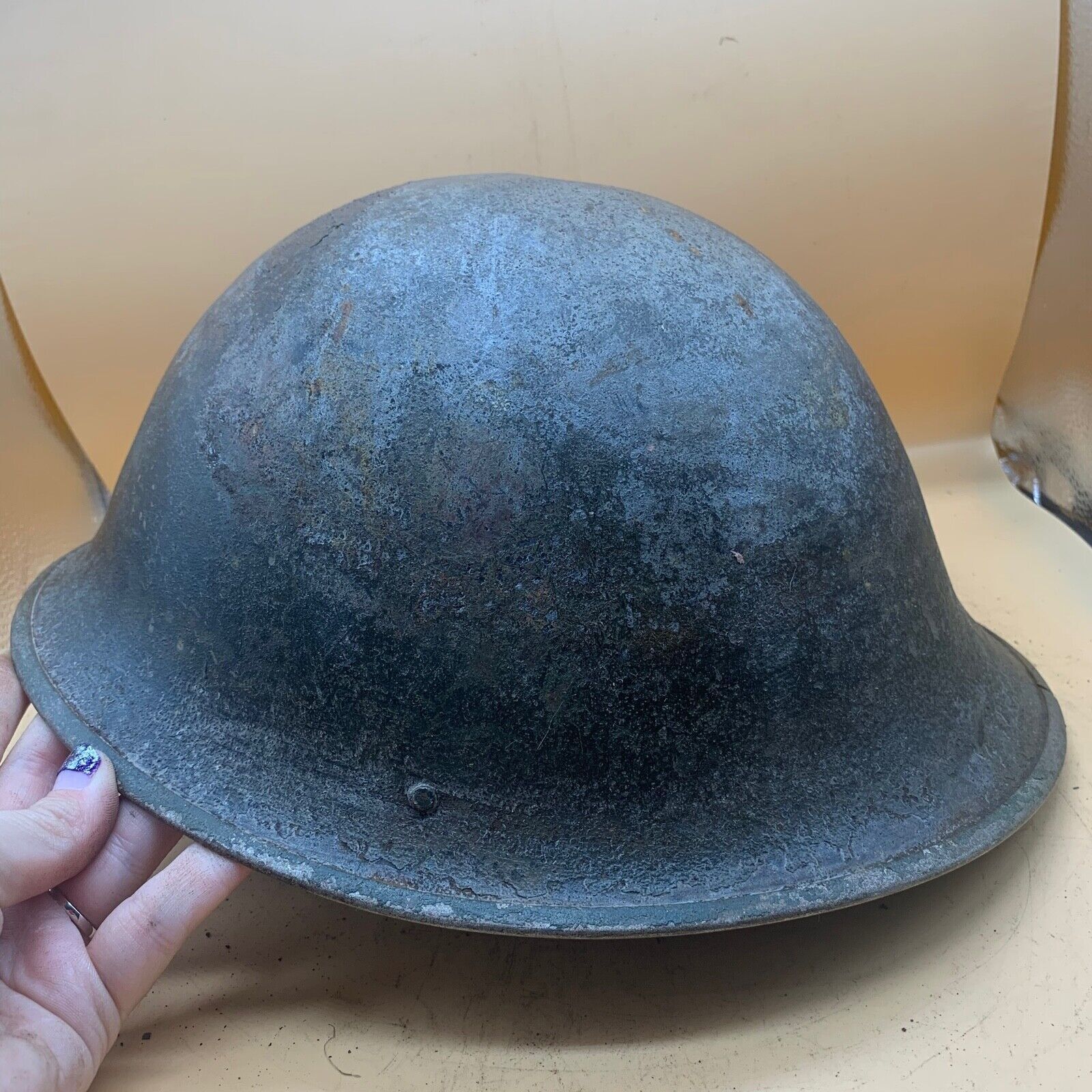 Original WW2 Onwards (1945-1952) British Army Mk4 Turtle Helmet - The Militaria Shop