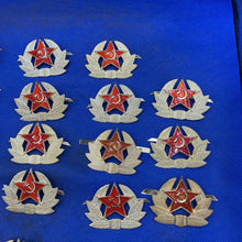 Load image into Gallery viewer, Original Russian Army Soviet Cap Badge - Hammer & Sickle - The Militaria Shop