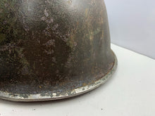 Load image into Gallery viewer, Original WW2 British / Canadian Army Mk3 High Rivet Combat Helmet Shell - The Militaria Shop