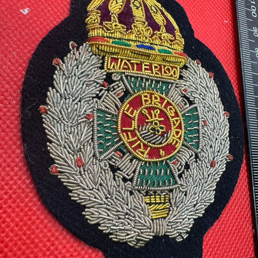 British Army Bullion Embroidered Blazer Badge - Rifle Brigade - The Militaria Shop
