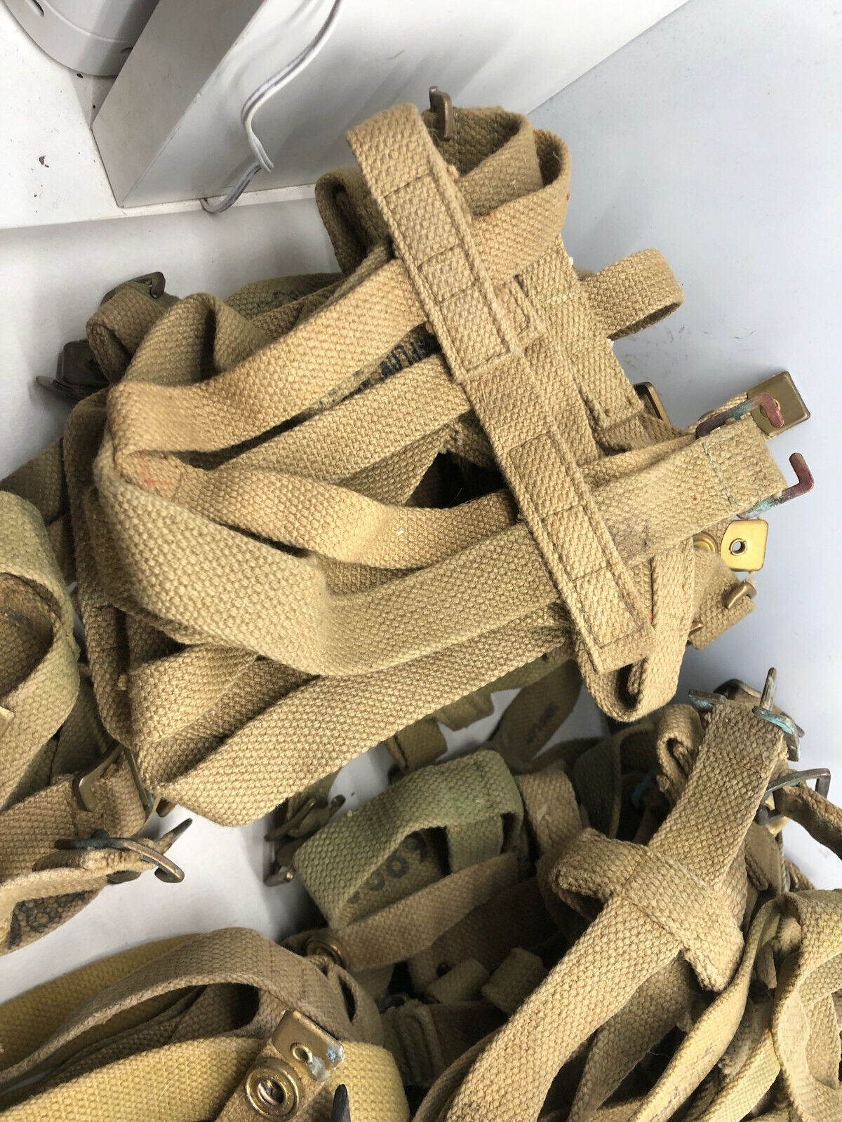 Original WW2 37 Pattern British Army Water Bottle Carrier Harness - The Militaria Shop