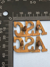 Load image into Gallery viewer, Original WW1 British Army Service Corps (A.S.C.) Shoulder Titles - The Militaria Shop